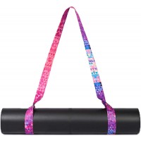 PIMOCLY Yoga Mat Strap Adjustable Mat Carrying Sling Durable Cotton Texture - B25AQ9FYO