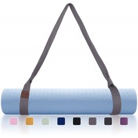 Yoga Mat Strap Sling Adjustable Exercise Mat Strap Carrier Macaron Style Color Made Of Premium Polyester Cotton only straps - BSZN9KZBM
