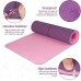 Future Way Non Slip Yoga Mat 1 4-Inch Thick Workout Mat with Alignment Lines Eco-Friendly TPE Fitness Pilates Mat for Home Gym Carrying Bag and Strap Included 72 x 26 Inches - B0CZR2NC1