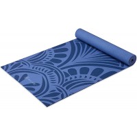Gaiam Yoga Mat Premium 5mm Print Thick Non Slip Exercise & Fitness Mat for All Types of Yoga Pilates & Floor Workouts 68" x 24" x 5mm - BLGMHDX0J