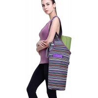 ELENTURE Yoga Mat Bag with Strap for 1 4-Inch 1 3-Inch Thick Exercise Yoga Mat Yoga Mat Tote Carrier Bag with Pockets - B6IR8G4XU