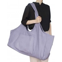 LiiZee Large Yoga Mat Bag Multi-Purpose Gym Bag Yoga Mat Tote Sling Carrier with Side Pocket Fits Most Size Mats - BZKY8ZR3K