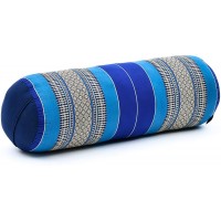 LEEWADEE Long Yoga Bolster Supportive Pilates Roll Cushion Neck Pillow Eco-Friendly Organic and Natural 25.5x10x10 inches Kapok - BL6TP1R77