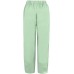 Burband Womens Summer Linen Pants Elastic Waist Lounge Pants Tapered Capris Crop Trousers with Pockets Plus Size S-5XL - B89RNJTD6