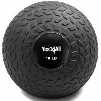 Yes4All Slam Balls Black Blue Teal Orange & Glossy 10-40lbs for Strength and Crossfit Workout – Slam Medicine Ball - BLZ2W6T32