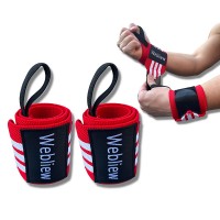 Webliew Wrist Wraps Wraps With Thick Thumb Loop for Powerlifting Wrist Straps for Men & Women Bodybuilding,Weight Lifting Strength Training - BVYNR2CCL